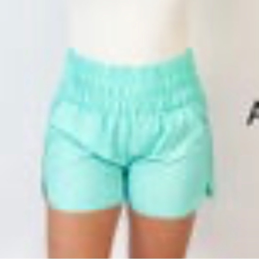 High Waisted Turquoise! Size Large
